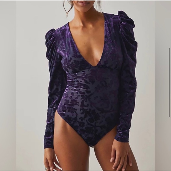 Free People Tops - Free People NWT's Intimately Magic Hour Bodysuit- Deep Sea Combo